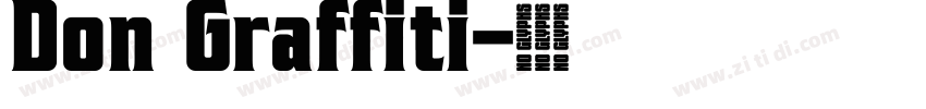 Don Graffiti字体转换